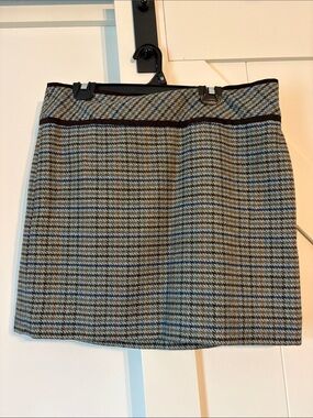 Outback Red Plaid Mini Skirt in Brown and Blue